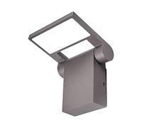 LED Outdoor Wall Light 'Marius' (Modern) in Silver Made of Aluminium (1 Light Source,) from Lucande | Wall lamp for Exterior/Interior Walls, House, Terrace und Balcony