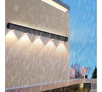 LED Outdoor Wall Lighting IP65 Waterproof Modern Wall Sconces Black Long Rectangular Design s Aluminum with Spotlight for Pathway Hallway Terrace Bathroom