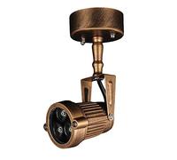 LED Outdoor Waterproof Spotlight Retro Indoor Wall Spot Light 360° Rotating Single Wall Sconce 3W/5W Extended Hanging Rod Brass Color Clothing Shop Restaurant Lamp Fittings