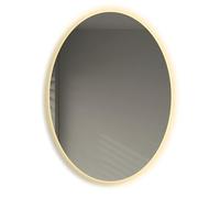 LED Oval Bathroom Vanity Mirror - Touch Control, Fog-Free, Wall-Mounted, 60x80cm, Illuminated Makeup Mirror for Dressing Table - Sl unctional Design