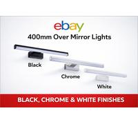 LED Over Mirror Light IP44 Bathroom Wall Lamp Chrome Black White 400 600 900mm