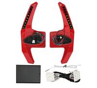 LED Paddle Shifter Extension Replacement Steering Wheel Shift Paddle Extender with 11 Color Adjustable LED Lights for Mercedes AMG Line A C E S GLC GLE CLA W176 W205 W213 C117 (Red)