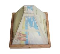 LED Painting Wall Art - Optical Illusion Ambient Light | 3D Picture Frame Wall Lamp | 3 Colors Adjustable, USB Powered, Naked Eye Vision Night Light, Illuminated Wooden Decor, Living Room, Corridor