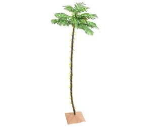 LED Palm Tree Warm White Artificial Outdoor Plant Decor Multi Sizes vidaXL