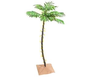 LED Palm Tree Warm White Artificial Outdoor Plant Decor Multi Sizes vidaXL