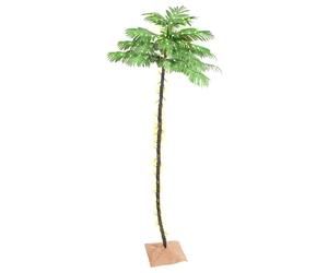 LED Palm Tree Warm White Artificial Outdoor Plant Decor Multi Sizes vidaXL