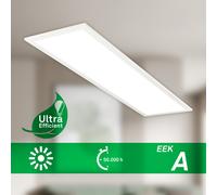 BRILONER White LED Ceiling Light Panel 13.5W 2900lm Ultra Efficient 100cm Briloner White