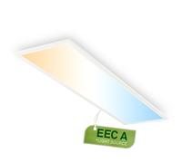 BRILONER - LED Panel with EEC A Light Source, 12.6W at 2860lm, Remote Control, Dimmable, CCT, LED Ceiling Panel, Living Room, Kitchen Lights Ceiling, Office Lights, 100x25x6 cm, White