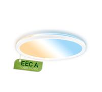 BRILONER LED Panel Round Ceiling Light Dimmable Remote Energy Efficient 29, 3cm in White Briloner White