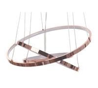 Beliani Led Pendant Lamp Atrek Metal Rose Gold