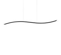 Beliani LED Pendant Lamp Calao Metal Black, Black