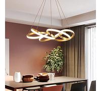 LED Pendant Lamp Dining Table Dimmable Hanging Lamp Height Adjustable Pendant Lamp Remote Control Metal Flower Silicone Chandelier Kitchen Island Bar Dining Living Room Club Ceilin