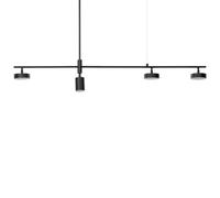 Beliani Led Pendant Lamp Foyle Metal Black
