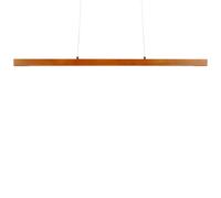 Beliani LED Pendant Lamp Stewarts Oak Wood Dark Brown, Brown