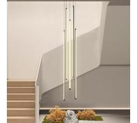 LED Pendant Light for Stairs, Modern 12-Head Adjustable Chandelier, Dimmable Aluminum Ceiling Fixture, Size: 5 Heads 60 cm, Color: Infinite Dimming