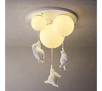 LED Pendant Light, Modern Chandelier, Creative Ceiling Light Dancing Bear Funny Design Flush Mount Globe Ceiling Light for Living Children's BedKindergen