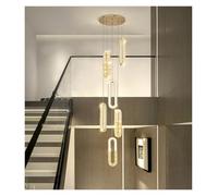 LED Pendant Light Modern Luxury Crystal Lights Home Decoration High-Rise Villa Stairwell Living Room Ceiling Chandelier Golden,Unique Style