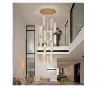 LED Pendant Light Modern Luxury Crystal Lights Home Decoration High-Rise Villa Stairwell Living Room Ceiling Chandelier Golden,Unique Style