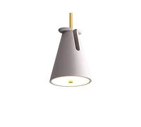 LED Pendant Light Modern Metal Lighting Industrial Hanging M-INI Fixture Resin Lamp 12 W Lights with 6.3-inch Tapered Lampshade,The Angle is Adjustable(Color:Sand Ash)