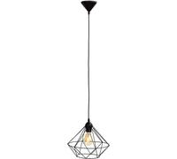 Led Pendant Light Retro Wire Vintage Black 32cm 8W E27 Extra Warm White Dimmable