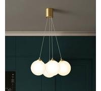 LED Pendant Light Rubber Chaners Simple Wooden Lampshade Hanging Lamp Compatible with Bedroom Adjustable Chaners (One Color 25CM)