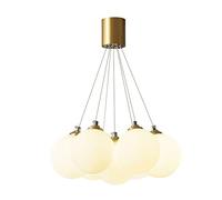 LED Pendant Light Rubber Chaners Simple Wooden Lampshade Hanging Lamp Compatible with Bedroom Adjustable Chaners (One Color 30CM)