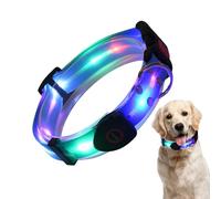 LED Pet Band - Bright, Waterproof & Rechargeable Dog Collar with Adjustable Lighted Design, High Visibility Reflective Safety Element for Night Outdoor Walks