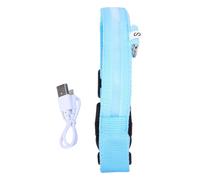 LED PET Collar for Cats and Dogs Adjustable Polyester Blue | Luminous Design for Dark Outdoor Use, S L Xl Sizes, Stylish Look for Pets