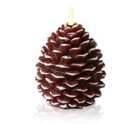 Led Pine Cone Candles, Battery Operated Flameless Pine Cone Candles, Festive Christmas Thanksgiving Decor for Shelf Bookshelf Table Fireplace Home Bedroom Desk Living