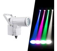 Led Pinspot,DMX 12w Full Color RGBW 4IN1 Led Spot Light, Use for Mirror Ball, Window Display in Boutique, Disco, Ballroom, KTV, Bar, Club, Party, Wedding