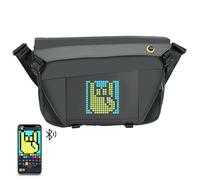 LED Pixel Art Waterproof Shoulder Bag, Ideal for Daily Use and Outdoor Adventure