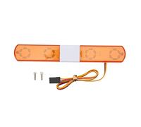 LED PoliceRotating Flashing Light for RC ModelPolice Firefighting Ambulance Car Lighting 145x22x12mm for 1:8 1:10 RC Model Car(yellow)