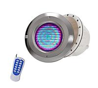 LED Pool Lights with Niche PAR56 Stainless Steel Material 12V AC IP68 Recessed Underwater Lamp for Swimming Pool with Film Type 100% Waterproof (Color : RGB+remote control, Size : 24W)