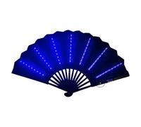 LED Portable Fan, LED Luminous Folding Fan, Festival Folding Fan For, Multipurpose Portable Travel Fan, Carnival Accessories for Belly Dance, Performances
