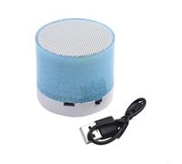 LED Portable Speaker for mini Wireless Rechargeable 300mAh LED(blue) | Rechargeable 300mAh for battery, 2-3h playtime, USB charging cable included, for durable plastic build