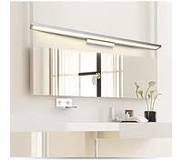 Led Postbathroom Mirror Light, Waterproof Wall Light Made of Aluminum, Bathroom Light, Anti Fog Mirror Cabinet Make-Up Light/Silver 90Cm