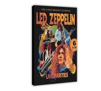 Led Poster & Zeppelin Englische Rockband Wall Art Deco Poster Canvas Poster Wall Art Decor Print Picture Paintings for Living Room Bedroom Decoration Frame-style 08x12inch(20x30cm)