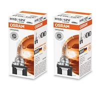 LED Premium 2 x Halogen Bulbs H15 OSRAM© 64176 15/55 W PGJ23t-1 Original Line