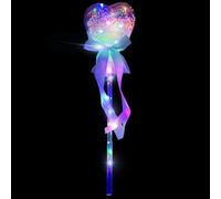 LED princesswand- Light Up Fairy wandToy, Handheld magicLight Wand, Flashing Role Play wand| ENCHANTeED Fairy Stick for Girls Costume Birthday Party
