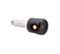 Highsider Akron Flash LED Handlebar End Indicator black or titanium, pair
