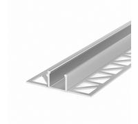 LED Profile In Silver M17-2 100CM Without Cover For LED Strips Up To 13.4Mm Wide