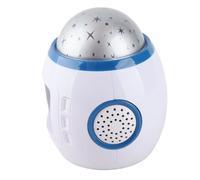 LED Projection Alarm Clock with Music, Star Sky Projector Night Light for Children Gift, ABS Material