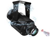 LED Projector Advertising Projection Light Ustom Image GOBO Logo Projector for Indoor Use Hotel Restaurant Advertising Signs,Remote Control,Black,35W