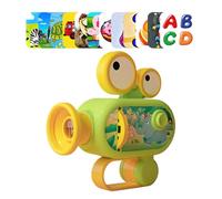 LED Projector Flashlight Kids - 12cm Compact Projection Toy, Cute Cognition Flashlight Bedtime | Educational Light Projector Boys, Girls, Kids, Night Activity, Play Comb