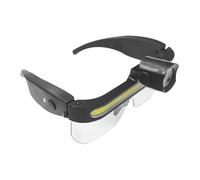 LED Protective Glasses with USB Rechargeable Battery, Anti-fog, Shockproof, Projector Modes and Width, 16 x 9 x 7 cm, Ideal for Maintenance, Industry and Outdoor Activities