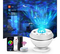 Led Proyector Estrellas Galaxy 360 con Smart App y Control de Voz Luz Nocturna Infantil Temporizador Lampara para Niños Habitación Navidad Fiesta