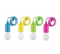 Led Pull Cord Light Portable Hanging Battery Operated Camping Lamp Bulb Hanging Pull Cord Lamp Battery Operated Pull Cord Light 4pcs (no Battery)