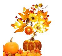 LED Pumpkin-PVC Foam 34x13x35cm Button Built-in Battery | Artificial Tree Lamp Halloween Tree Light | Spooky Table Decoration For Home Parry Haunted House And Display