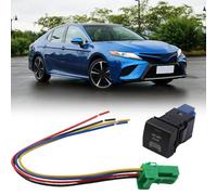 LED Push Button Switch for Toyota Camry RAV4 Corolla Altis 2018+ 22mm Dashboard Light Bar Control 12V with Blue LED Indicator