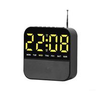LED Radio Alarm Clock Large Screen FM 88-108MHz Bedside